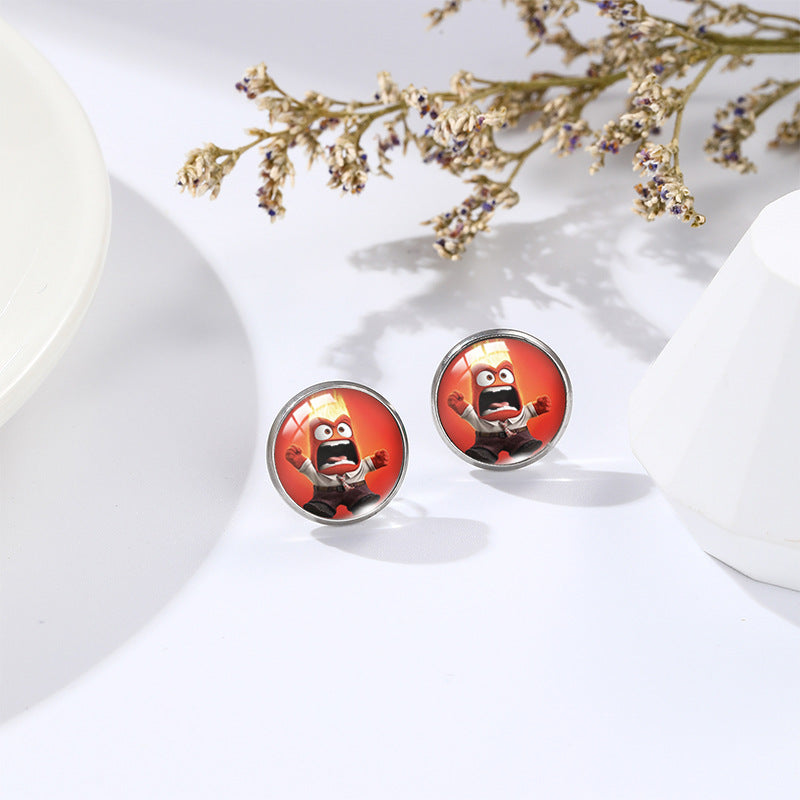 Alloy Brain Special Agent Team Earrings (Minimo de compra 5) MIC-XiangL119