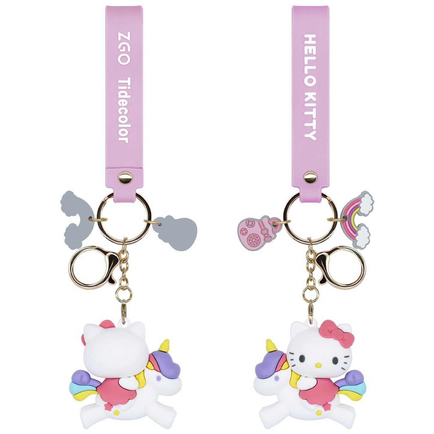 Keychains PVC Soft Glue Cartoon Cute keychain Pendant PVC doll Small Gift (S) MIC-MingTian003