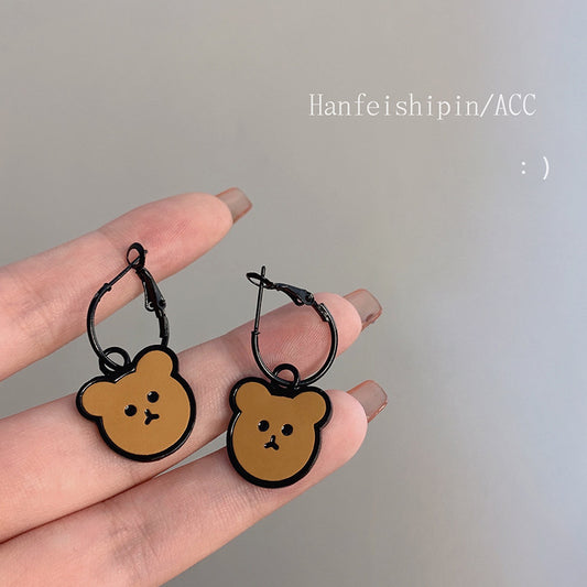 Resin Cute Cartoon Bear Earrings (Minimo de Compra 2) MYA-JinK005