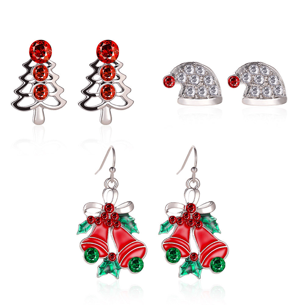 Alloy Christmas series earrings (Minimo de Compra 2) MIC-MiaoY088