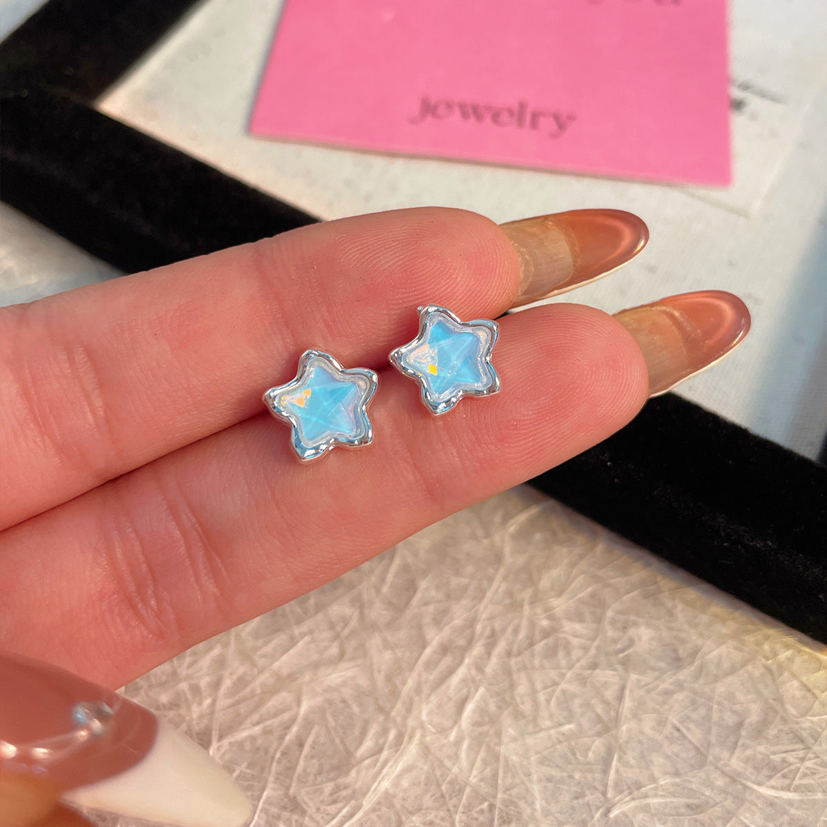 Alloy minimalist star earrings MIC-ShuangX042