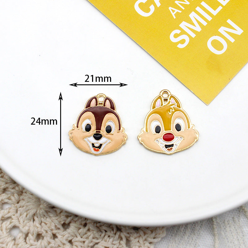 Alloy cartoon small animal pendant (Minimo de Compra 10) MIC-JingX014