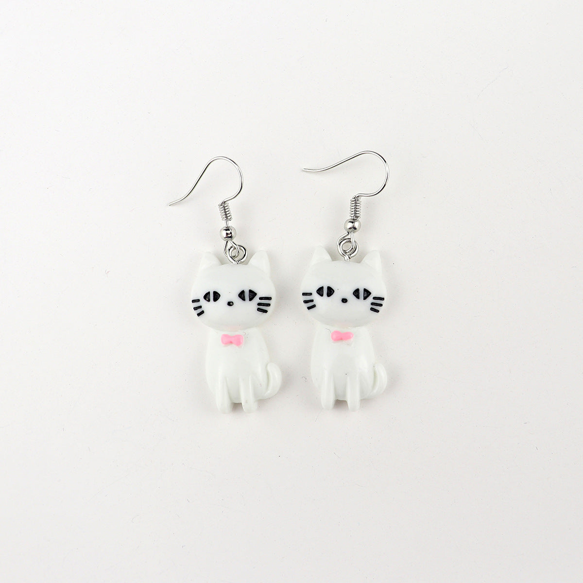 Acrylic Cute Cat Earrings MIC-NiQ036