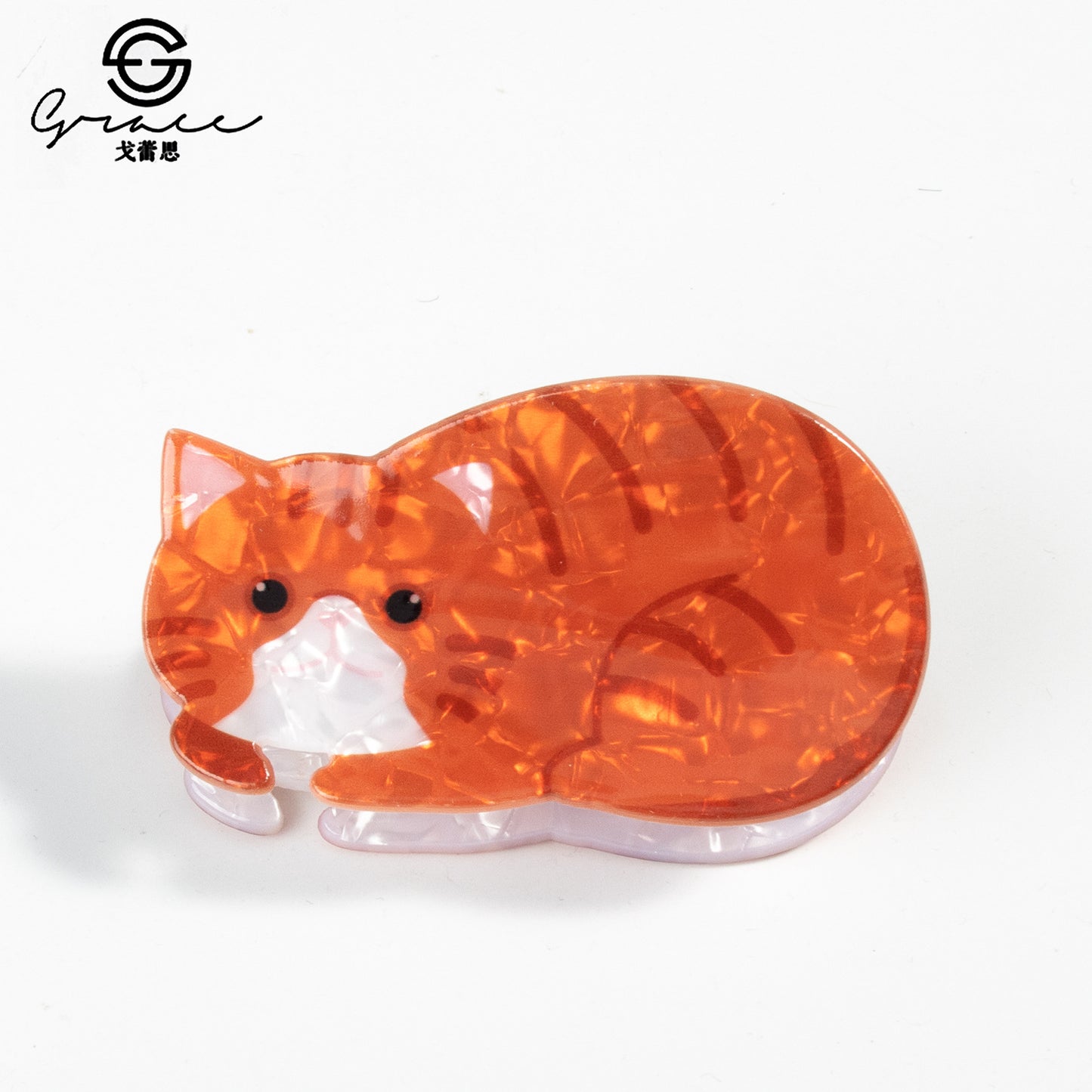 PVC cartoon cat hair clip MIC-GLS009