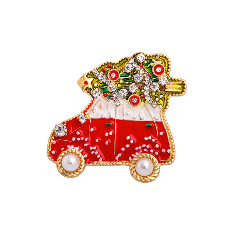 Alloy Snowman Christmas Tree brooch (Minimo de Compra 5) MYA-YiN024