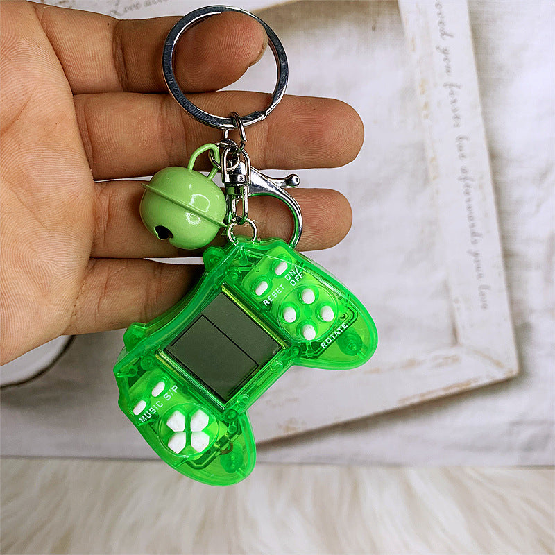 Retro Mini Tetris Handle Game Console Kids Gift Keychain DMF004