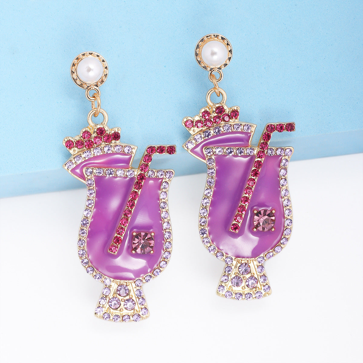 Alloy Fruit Cup Earrings MIC-JuJ010