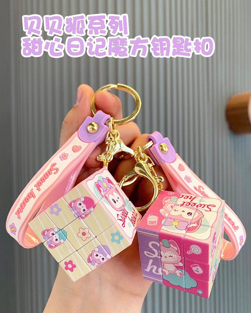 PVC magic cube Keychain Minimo de compra 2 MIC-LingY003