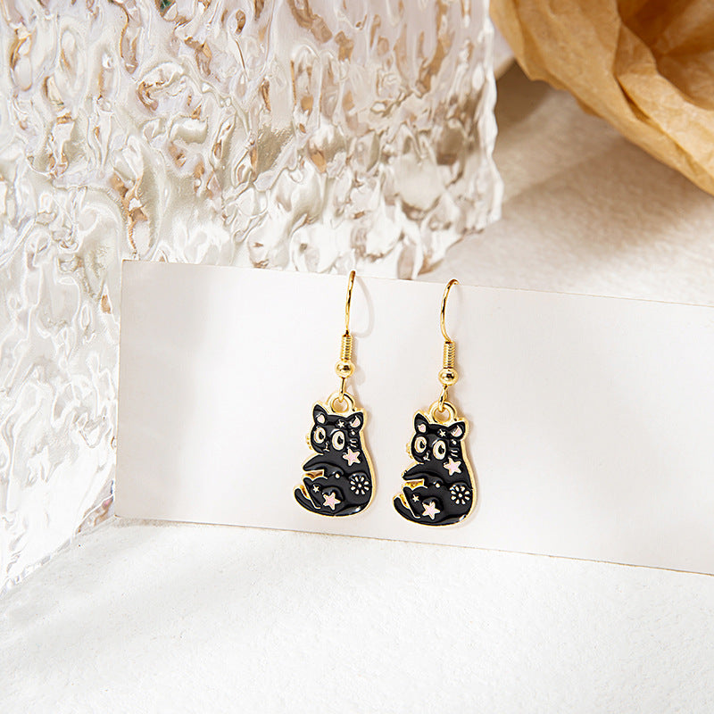 Alloy Panda Fruit Earrings MIC-MDD170