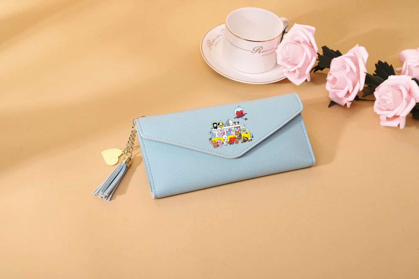 PU cartoon cute card bag tassel wallet MIC-XingY010