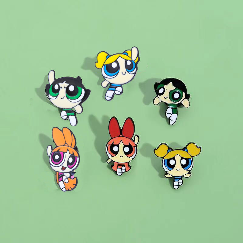 Alloy cute cartoon anime brooch MIC-QiSen012