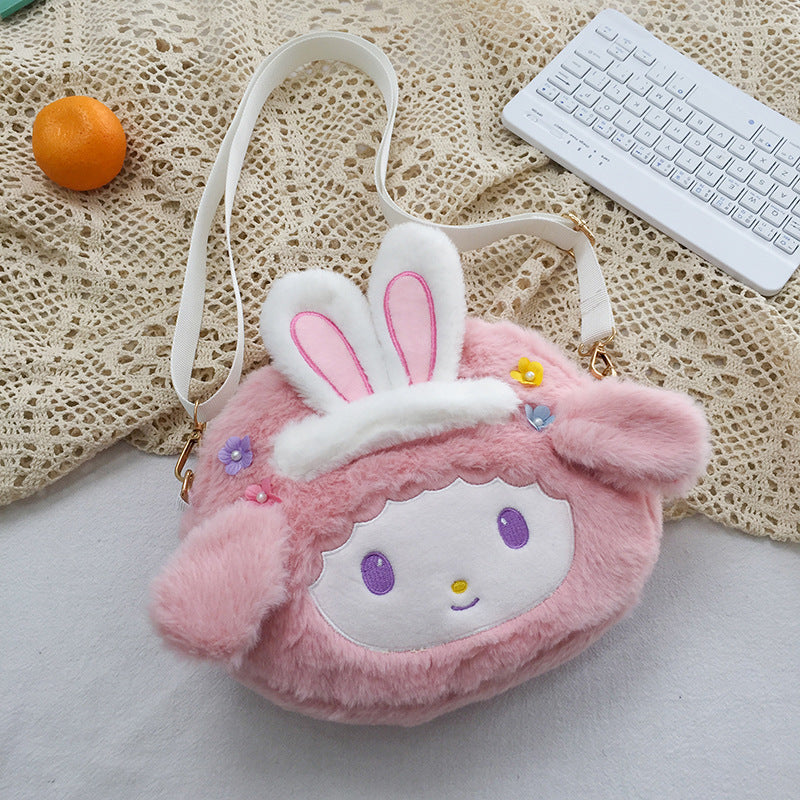 Plush doll cross shoulder bag(Minimo de compra 3) MIC-JuH005