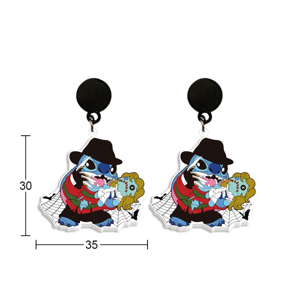 Alloy cartoon cute earrings (Minimo de Compra 2) MYA-ZhaoH001