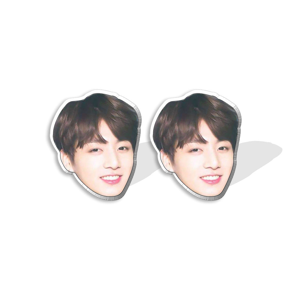 Acrylic BTS bulletproof youth group earrings (Minimo de compra 5) MIC-XiangL048