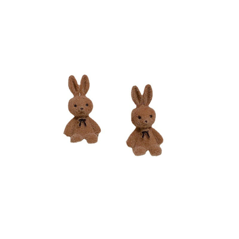 Flocking New Rabbit Earrings (Minimo de Compra 2) MIC-XinX003