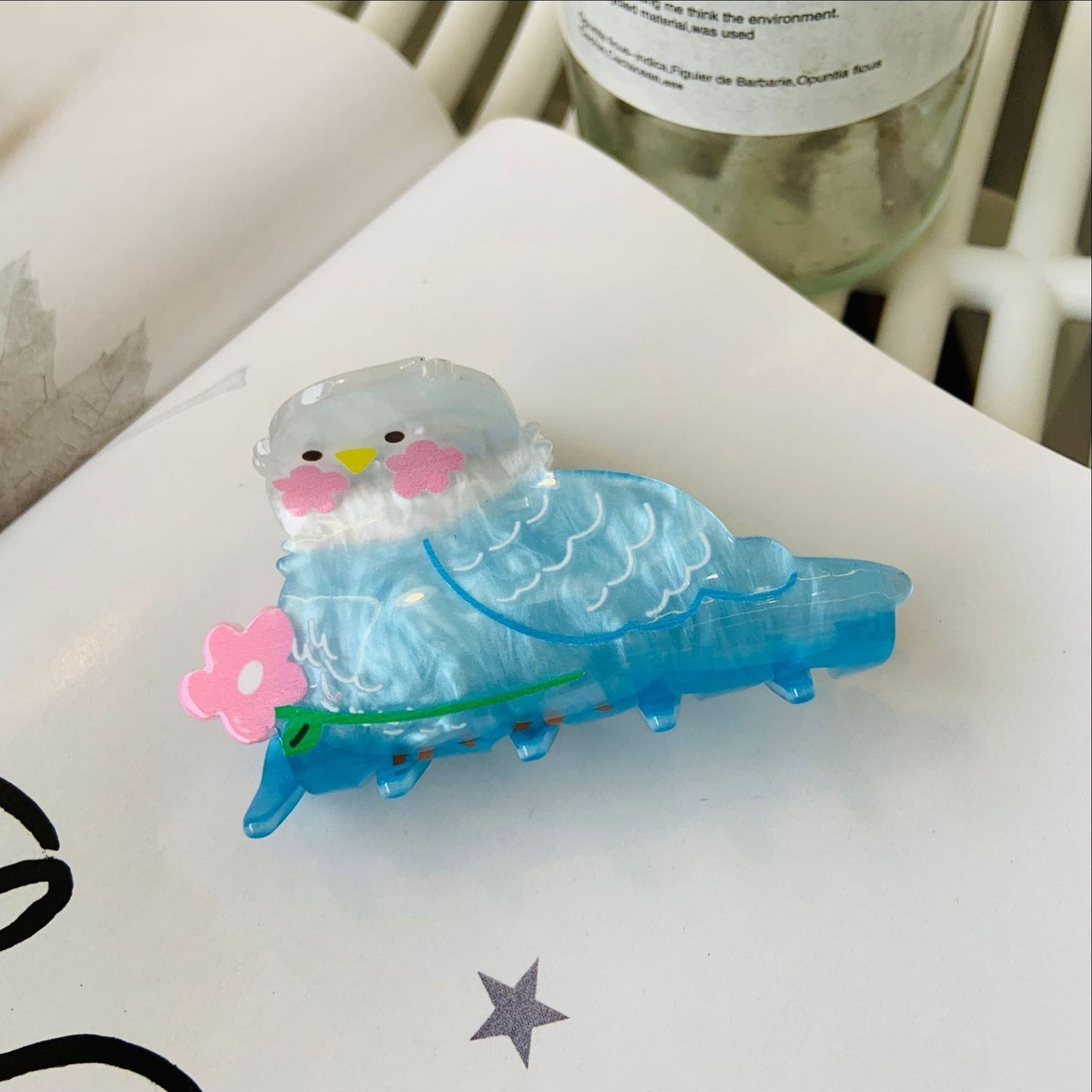 Plastic bunny shark hair clip (Minimo de Compra 2) MYA-AZX009