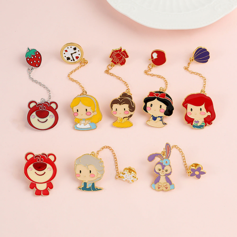 Alloy Q Princess brooch (Minimo de Compra 10) MIC-ShengY008