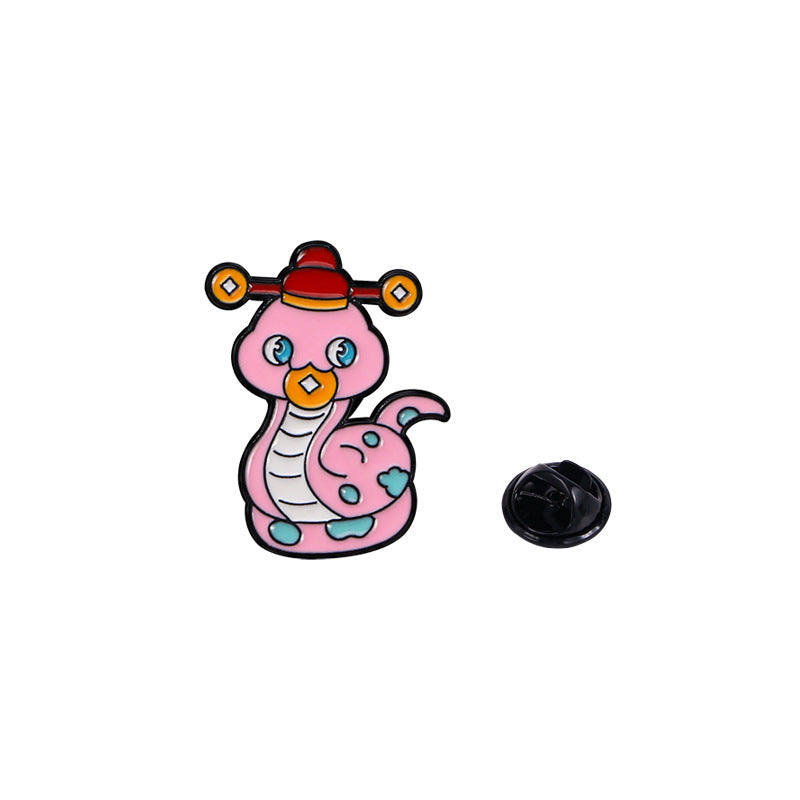 Alloy cute animal pink brooch (Minimo de Compra 5) MIC-YiN026