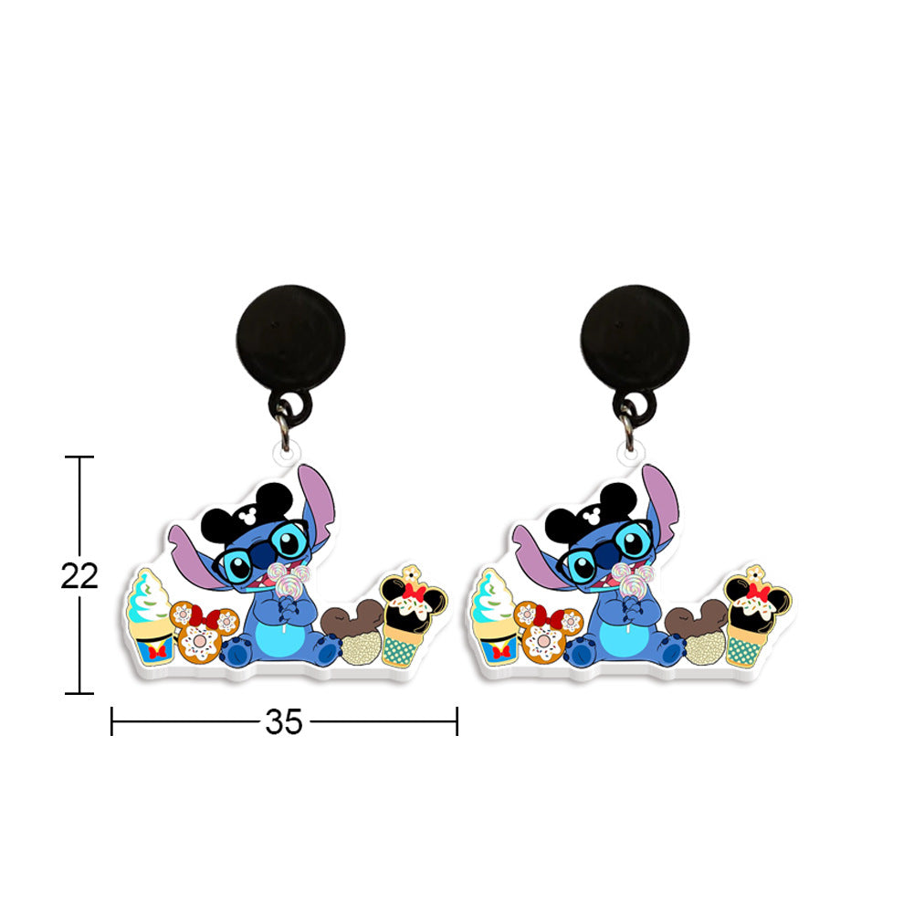 Alloy cartoon cute earrings (Minimo de Compra 2) MIC-ZhaoH002