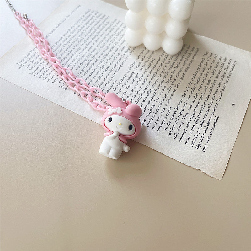 acrylic cartoon character cute necklace shier002