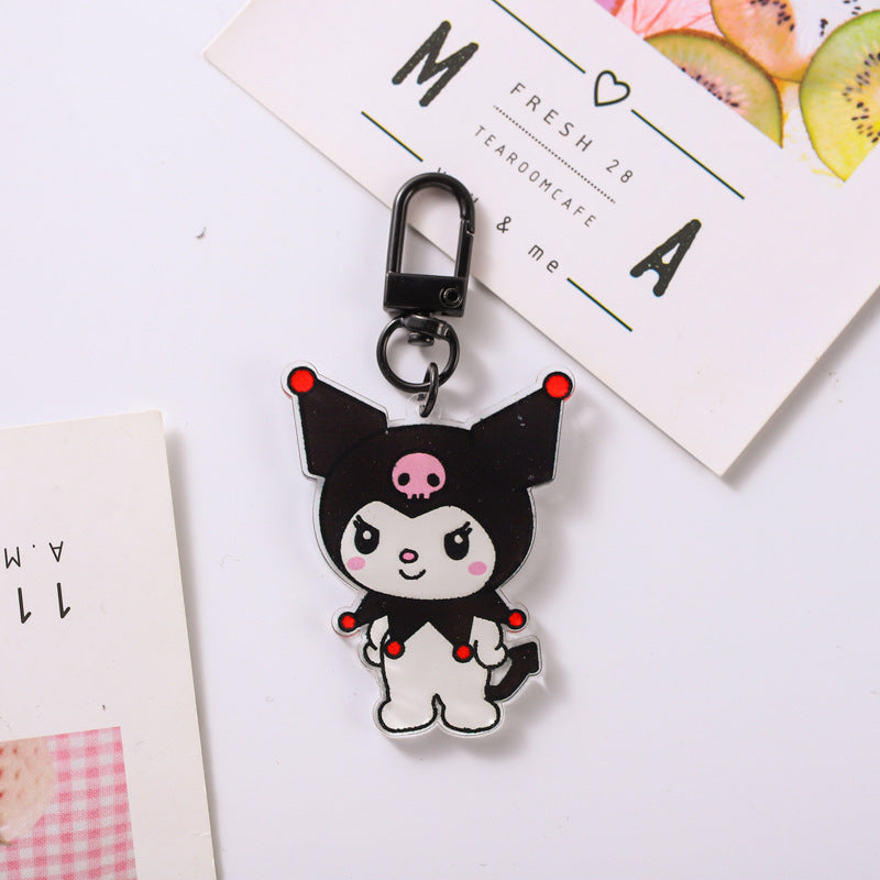 Cute Acrylic Keychain Cartoon Pendant Bag Jewelry Minimo de compra 2 (M) GHui012