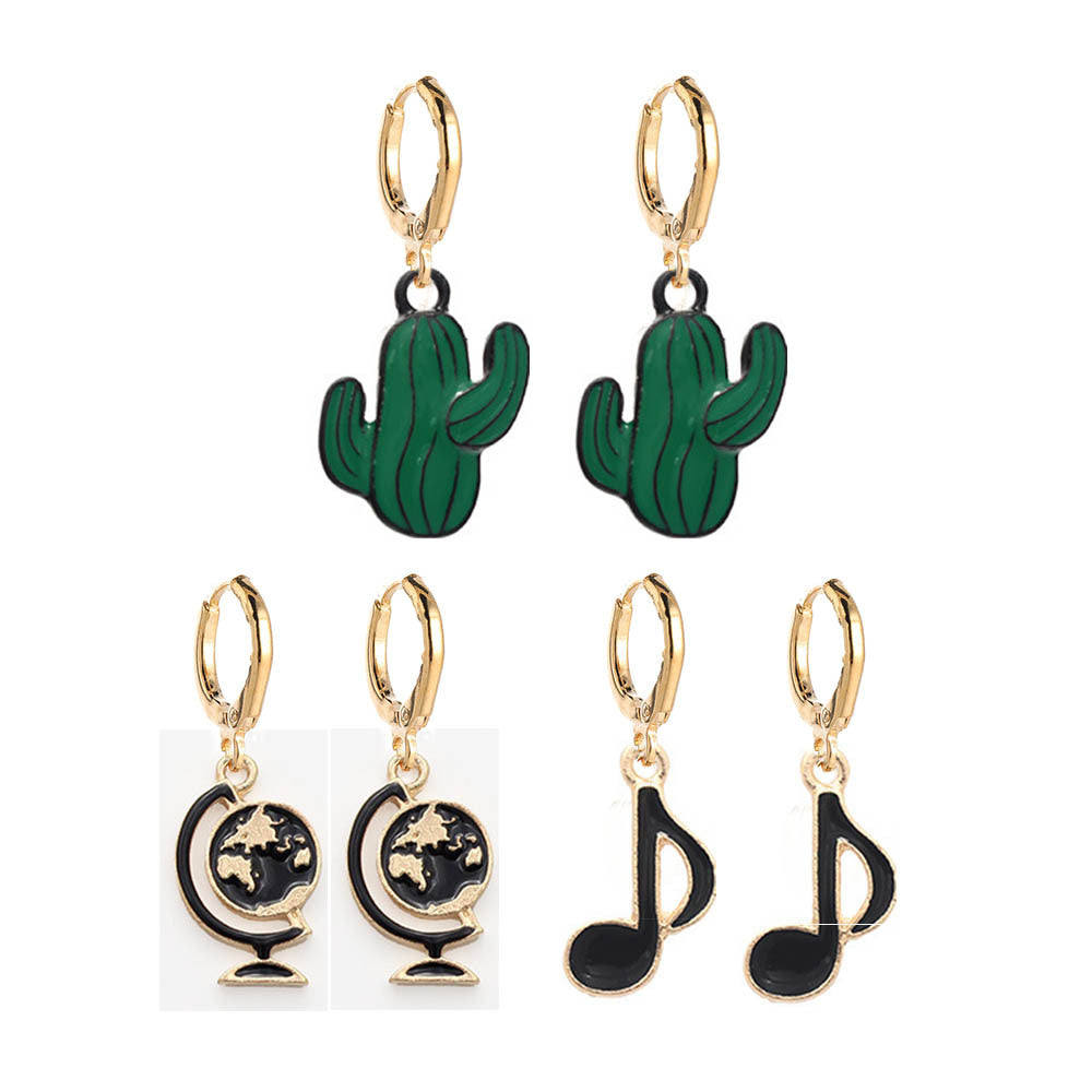 Alloy cactus earrings MIC-ChenY007