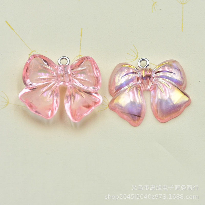 Resin AB colored bow accessories MIC-HuiX003