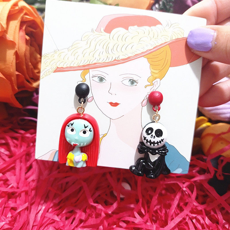 S925 Silver Post Cartoon Earrings MYA-XingJ029