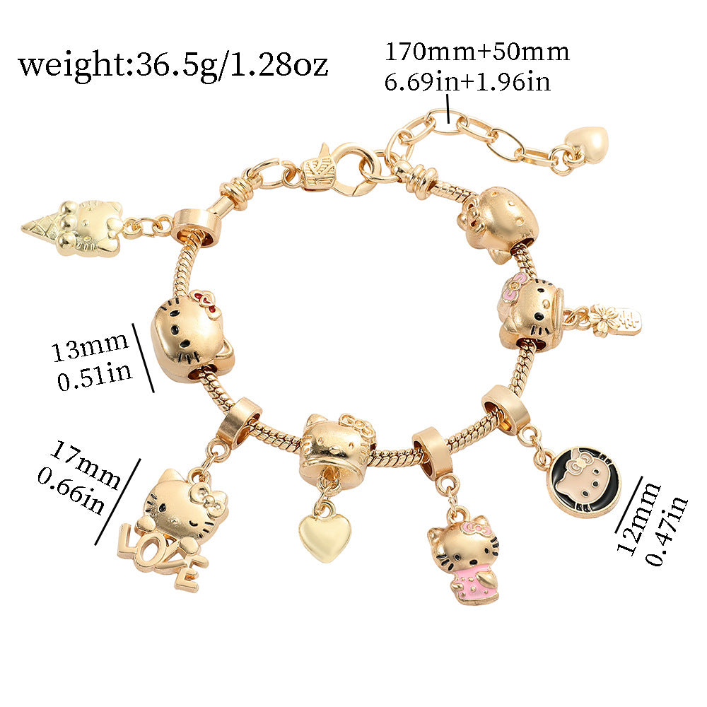 Alloy Panjiadora Cartoon Bracelet (Minimo de Compra 2) MIC-FeiM010