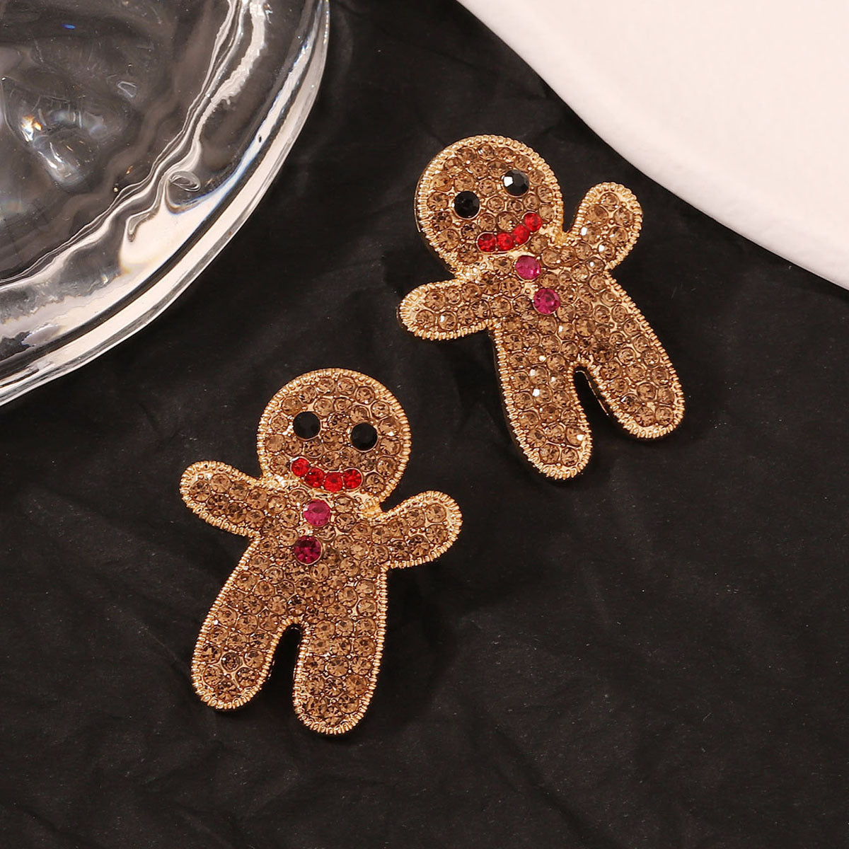 Alloy cartoon Halloween gingerbread man earrings MIC-YueL027