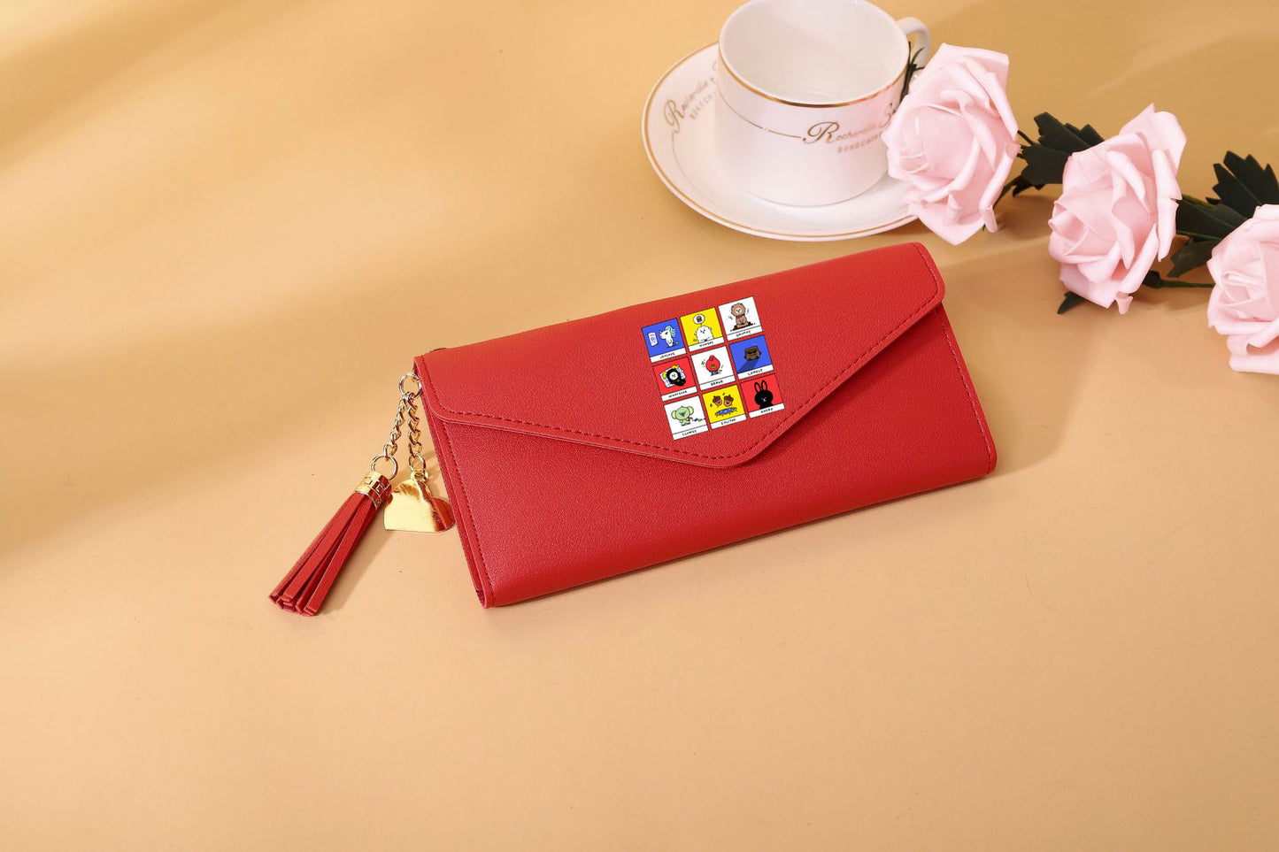 PU cartoon cute card bag tassel wallet MIC-XingY010