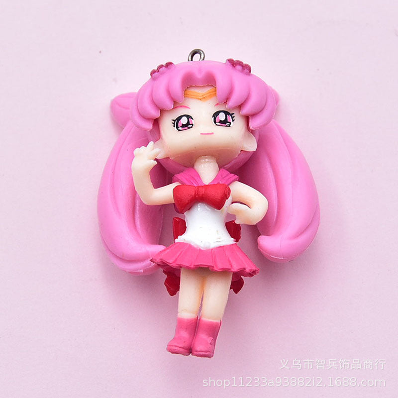 Resin Beauty Girl Warrior Accessories MIC-ZhiB006