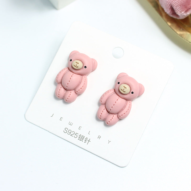 Acrylic cute cartoon earrings  (Minimo de Compra 2) MYA-PingH031