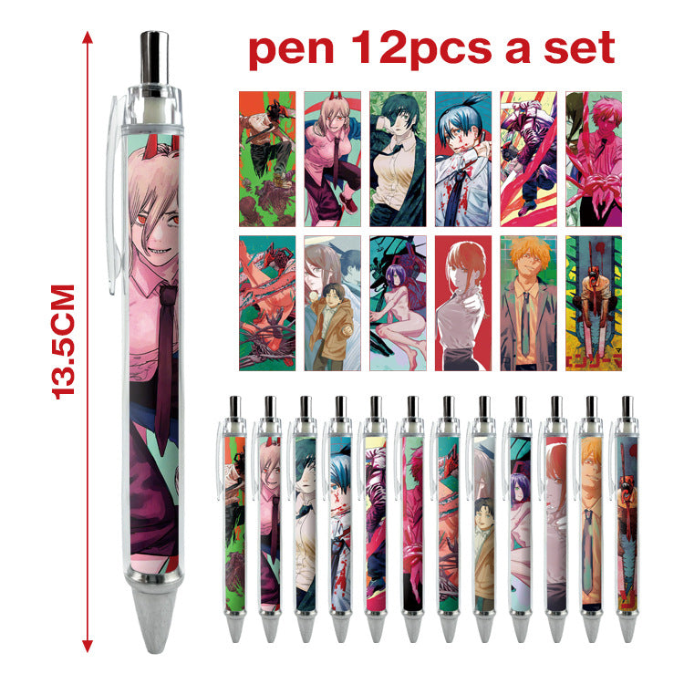 12pcs/pack cartoon printing press neutral pen ManC003