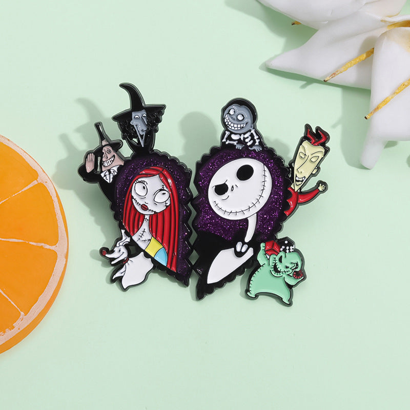 Alloy Halloween cartoon style brooch MIC-ZhuoB010