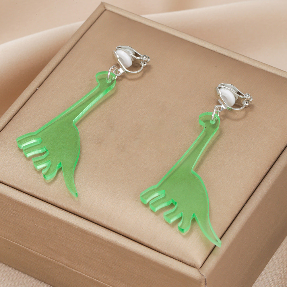 Acrylic Creative Dinosaur Earrings (Minimo de Compra 2) MIC-LiangR002