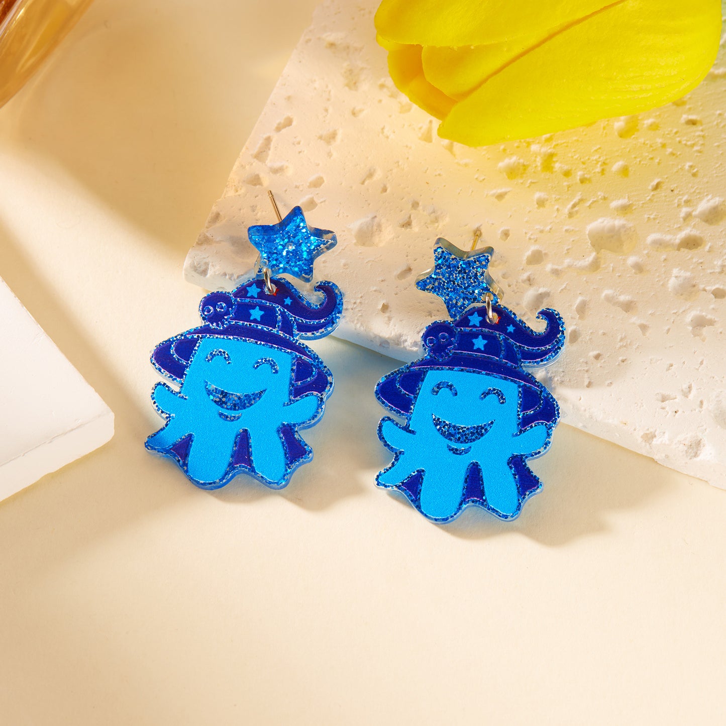 Alloy Halloween Ghost Skull Earrings MIC-ChuY004