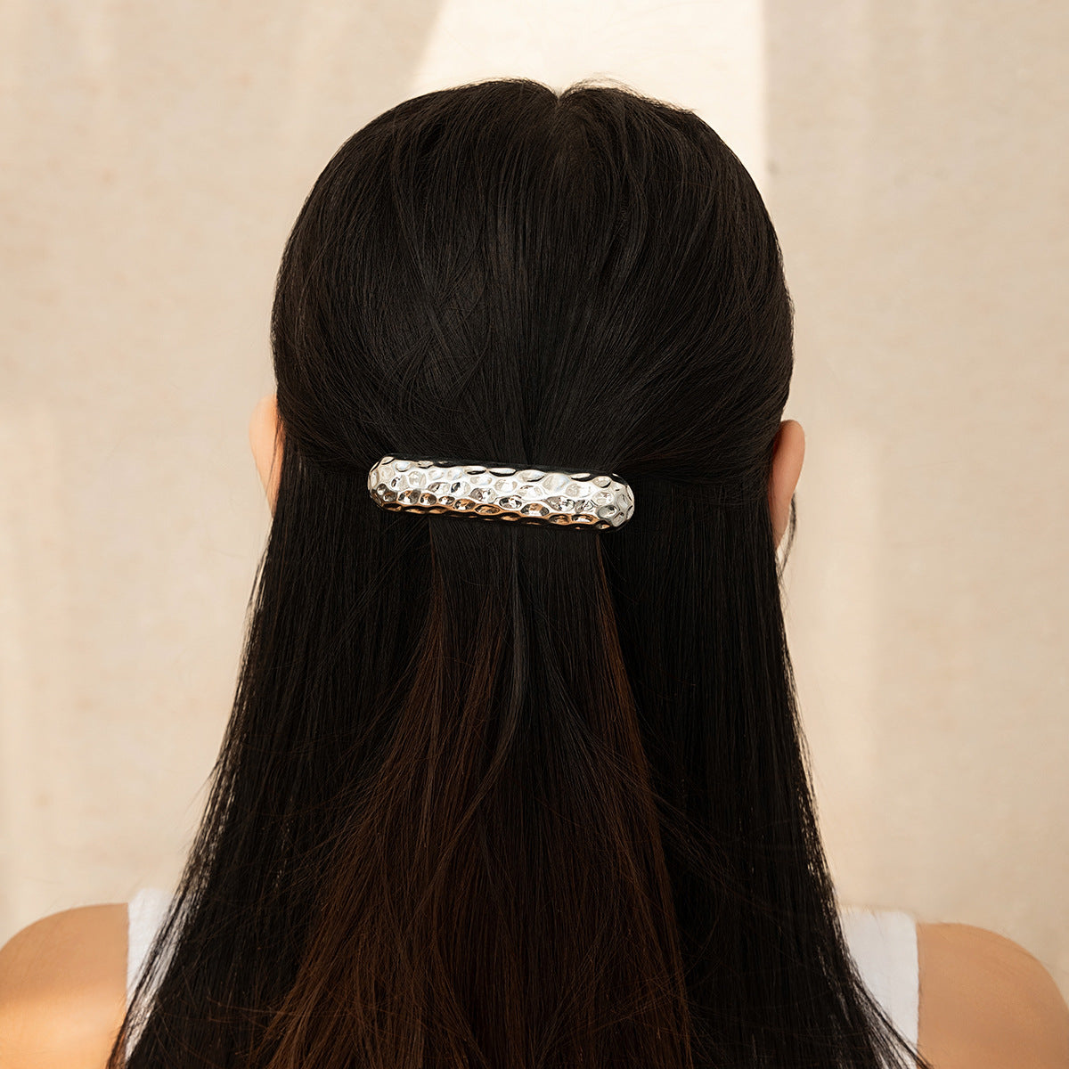 Alloy smooth elastic hair rope MIC-KunJ001