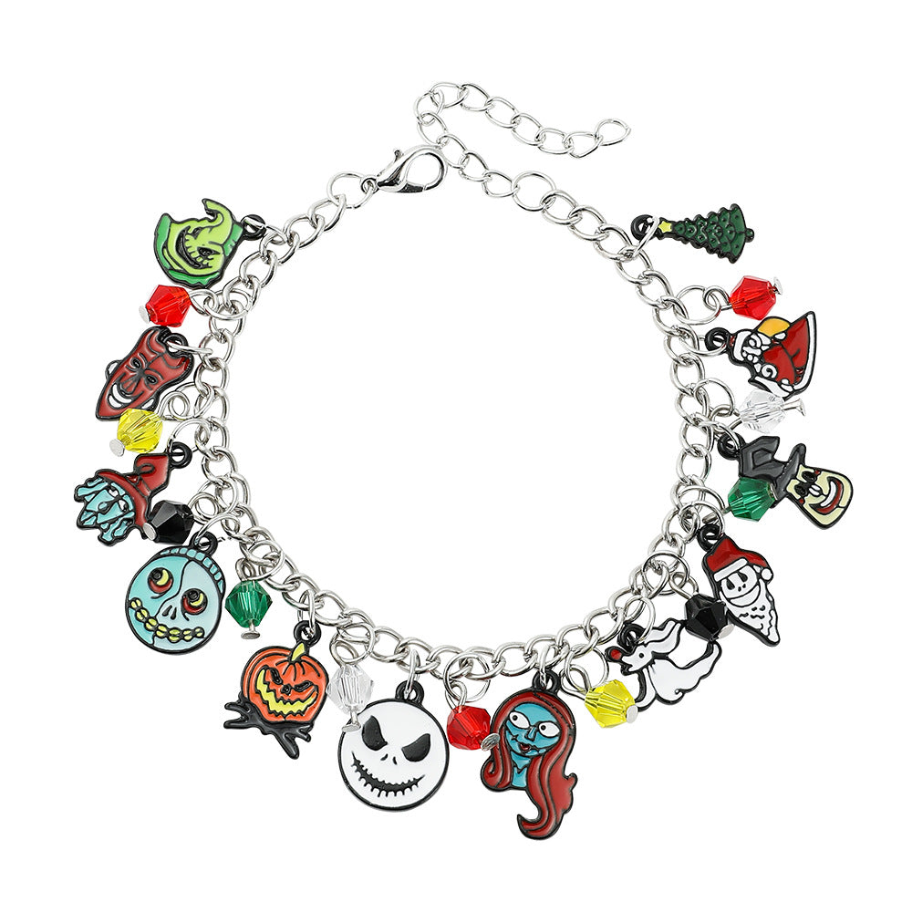 Alloy Christmas Horror Night Bracelet (Minimo de Compra 4) MIC-BoS003