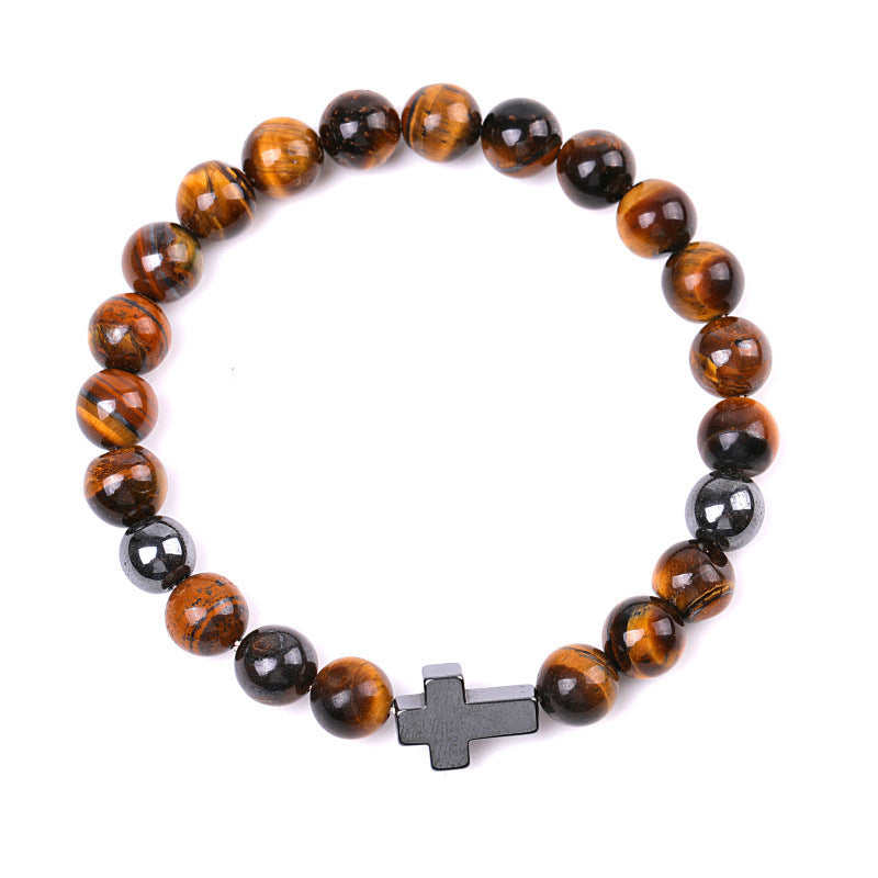 Alloy African Pine Cross Bracelet MIC-XiuH020