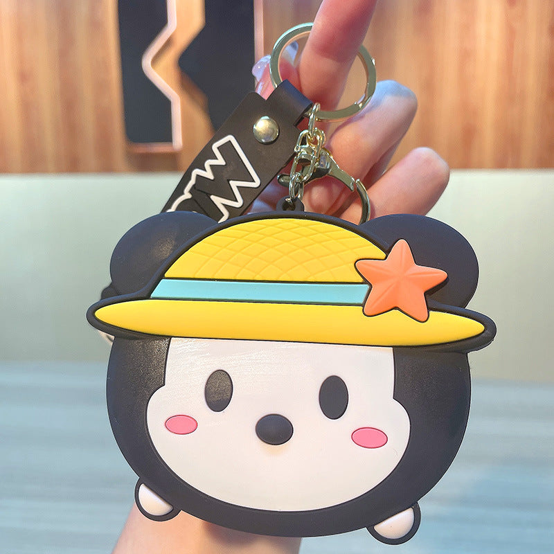 PVC cartoon silicone zero wallet keychain MIC-JinG001