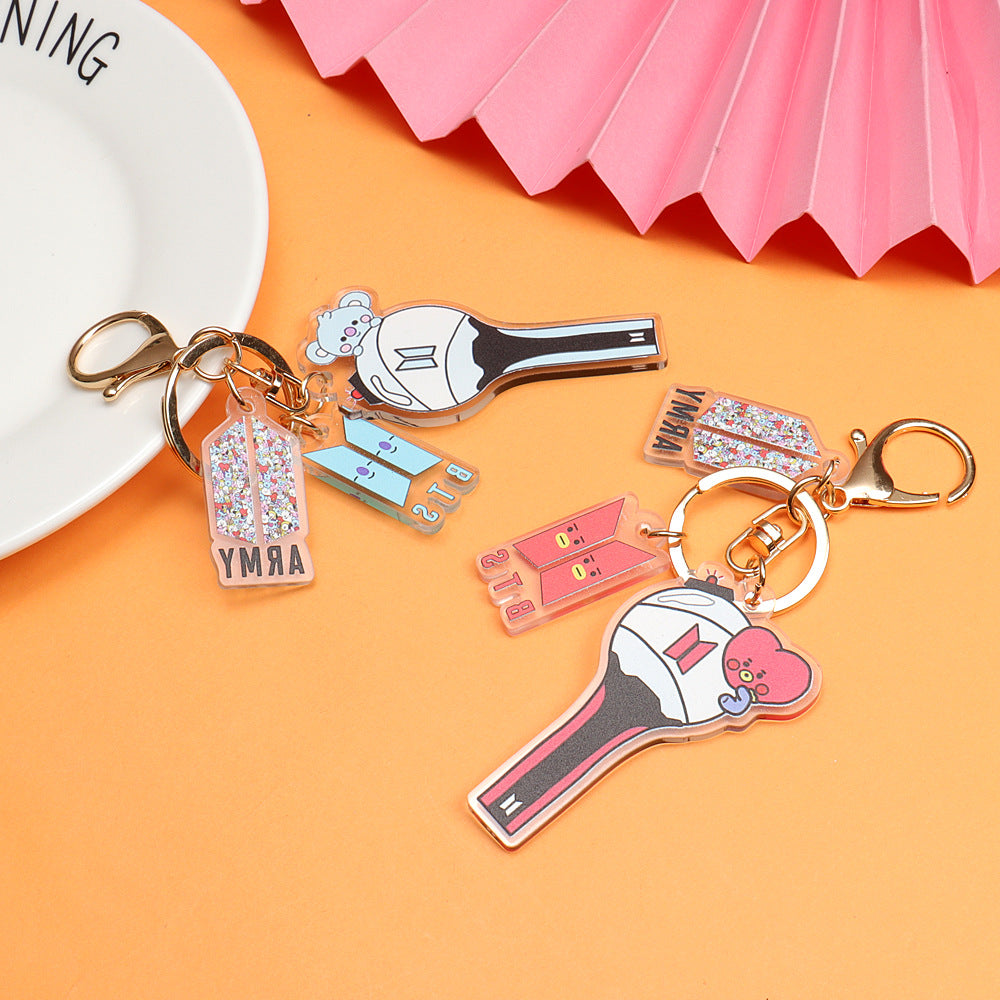 Acrylic cartoon Keychain MIC-XingY006