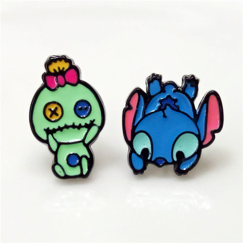 Alloy cartoon anime earrings (Minimo de Compra 5) MYA-KuB025