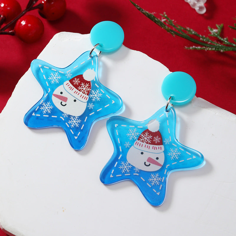 Alloy Christmas Element Earrings MIC-KaiQ033