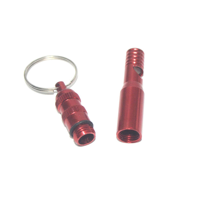 Aluminum Alloy Multifunction Emergency Whistle Pill Bottle KaBiao002