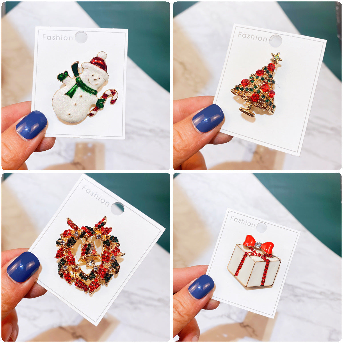 Alloy Santa Claus brooch (Minimo de compra 2) MYA-YiM044