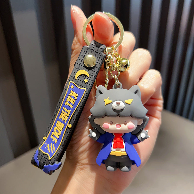 PVC werewolf killing doll keychain MIC-OuS010