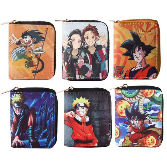 animation short PU zipper wallet (F) DengX002