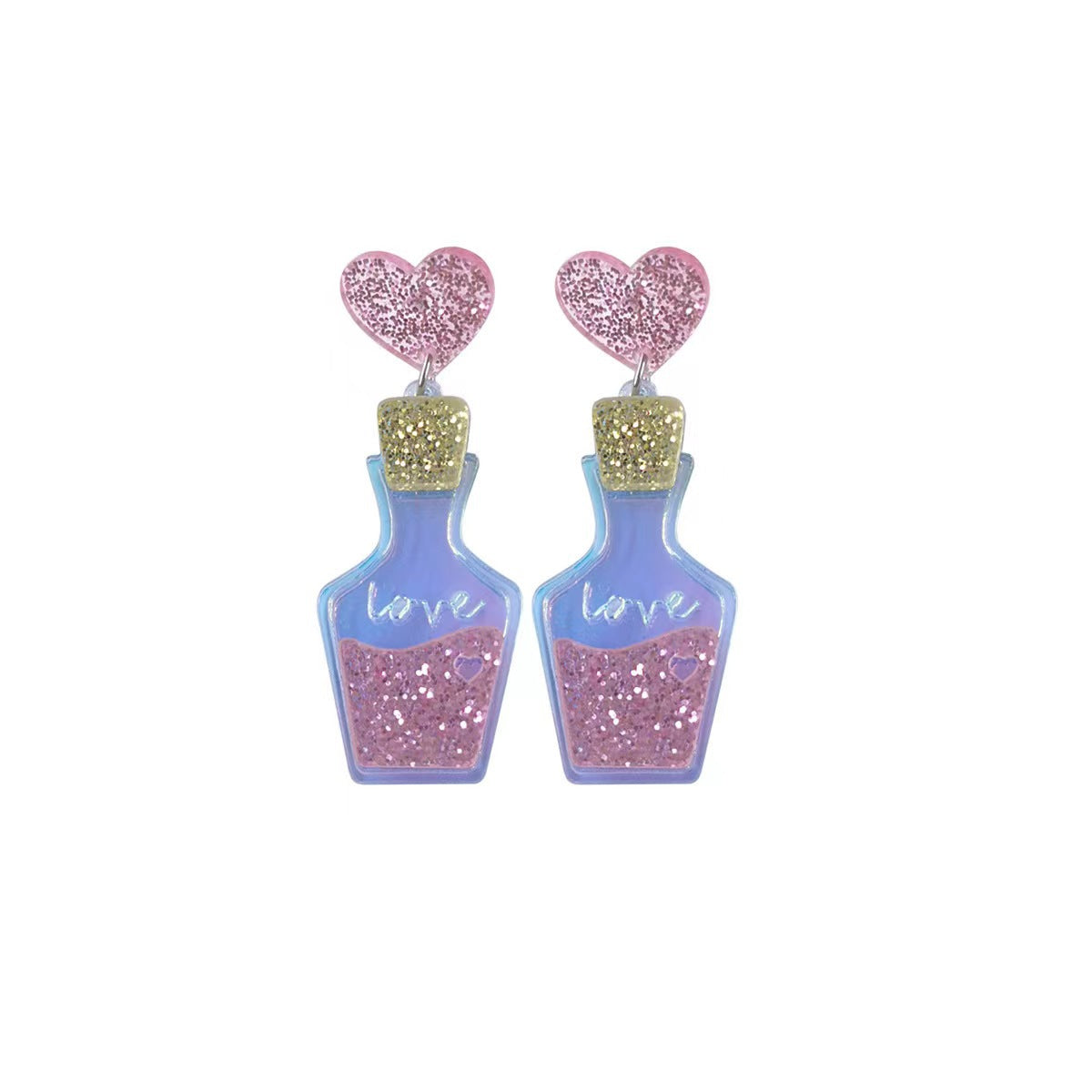 Acrylic Love Earrings MIC-OuG097