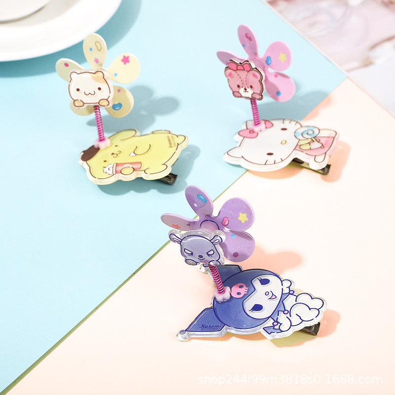 Silicone Cute and Cute Windmill Hairpin (Minimo de compra 10)  MYA-LangK006